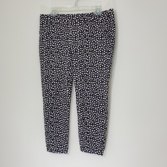 Mercantile Black/White Heart Winnie Pants, Size 14 - Picture 2 of 14